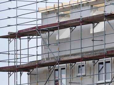 Családi ház ablak cseréje állványról