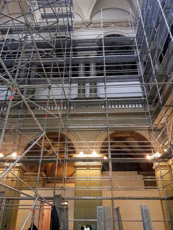 belső homlokzati állvány